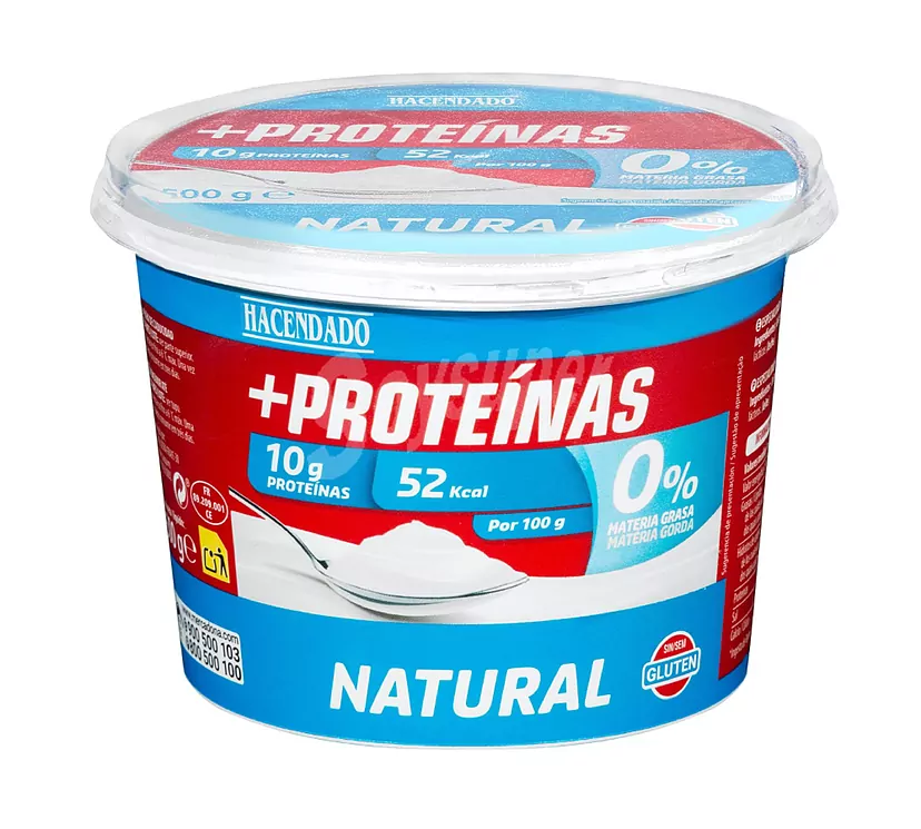 Ejemplo de yogur alto en proteína